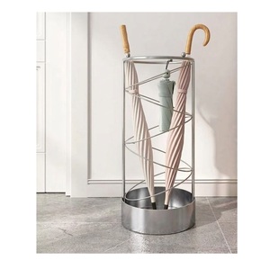 Vintage Style Brass And Copper Umbrella Stand Umbrella Shaped Metal Antique Finish <b>Hammered</b> Texture Cane <b>Holder</b> Home Decor - Product Image 3
