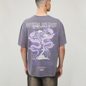 T-shirt graphique imprimé OEM pour homme, personnalisé, streetwear, manches courtes, col rond, vêtement décontracté et tendance - Product Image 1
