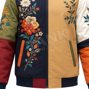 Veste d'hiver pour homme brodée en gros, logo et design personnalisés avec service OEM, veste brodée pour homme - Product Image 6