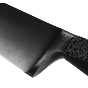 Couteaux de chef professionnels noirs en acier inoxydable, lames affûtées, manche texturé noir pour trancher la viande et les légumes - Product Image 4
