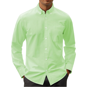 <b>Lilac</b> Plain <b>Men's</b> Professional Dress <b>Shirt</b> Long Sleeve Soft Cotton Comfortable Finish Wholesale Premium <b>Men's</b> <b>Shirts</b> - Product Image 4
