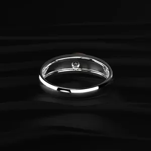 Bague de fiançailles pour femme, dernière création, magnifique, qualité VS1 VV2, diamant de laboratoire rond, luxe. - Product Image 6