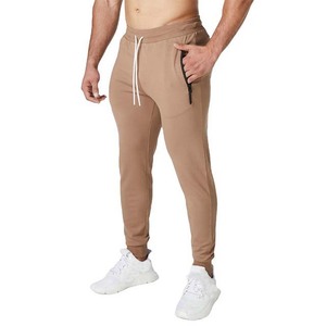Wholesale 220GSM 100% Cotton Canvas Casual Sweatpants Fitness Custom <b>Drawstring</b> <b>Trousers</b> Sports Jogging Pants - Product Image 1