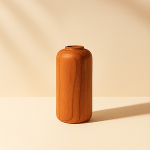 Jarrón de Flores de Madera Rústica Marrón Hecho a Mano, Decorativo para Mesa, de Bambú y Madera, para Decoración del Hogar, Bodas y Halloween - Product Image 2