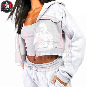 ชุดวอร์มครอปทรงขาบานสำหรับผู้หญิง ดีไซน์เฉพาะตัว คุณภาพสูง น้ำหนักเบา ออกแบบกระเป๋าใส่ของได้ตามต้องการ - Product Image 5