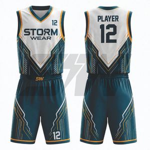 Camiseta de Baloncesto Storm Wear Sublimada con Cuello en V, Sin Mangas, Absorbente de Humedad, Ajuste Atlético, Unisex, para Adultos, para Todas las Temporadas - Product Image 6