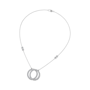 Collar con colgante de Círculo de Diamante chapado en oro de 14 quilates de lujo, joyería fina con colgantes y dijes personalizados de estilo helado para mujer - Product Image 2