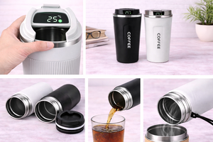 TravelPro Personalized Promotional Steel <b>Mug</b> for Christmas & Valentine's Day - Product Image 2