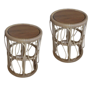 Sillas Modernas para Restaurante con Estructura de Madera y Diseño Elegante de Ratán para Uso en Exteriores y Salas de Estar, Muebles Comerciales - Product Image 2
