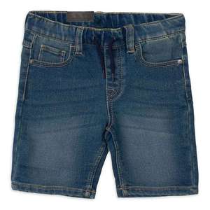 Bermudas de Mezclilla para Hombre, Cintura Alta, Elásticas, de Algodón, Estilo Casual, Acabado Lavado, con Bolsillos - Product Image 2