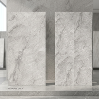 Carreaux de dalle de porcelaine brillante de haute qualité 48x96in 1200x2400mm travertin de marbre pour sols et murs