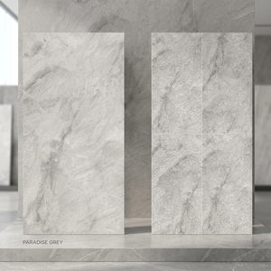 Carreaux de dalle de porcelaine brillante de haute qualité 48x96in 1200x2400mm travertin de marbre pour sols et murs - Product Image 2