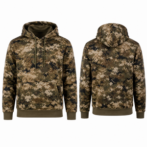 Sweat à capuche camouflage à manches longues pour homme MEGAMAPLE, vêtements de chasse d'été, respirant, évacuant l'humidité, en polyester - Product Image 1