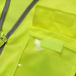 Best Polyester/Cotton Corduroy Unisex Casual Hi Visibility Safety Vest <b>Winter</b> Autumn Reflective Adjustable Zipper Side Pockets - Product Image 6