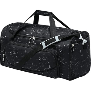 Custom Logo Gym Men Women Design Waterproof Fashion Nylon Duffel Bag <b>Luggage</b> Duffle Travel Bag With Shoe Compartment - Product Image 1