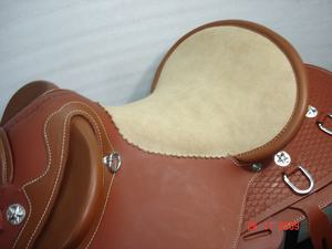 Selles demi-sangles en cuir pour chevaux de race mixte - Product Image 5