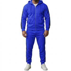 Survêtement de sport décontracté pour homme avec capuche et fermeture éclair, personnalisable, vente en gros, marque privée - Product Image 3