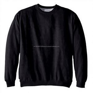 Sweat à capuche décontracté pour homme Big-Tall Noir Coton-Polyester Polaire Haute Qualité Col Ras du Cou Tricoté Anti-Rides Armure - Product Image 1