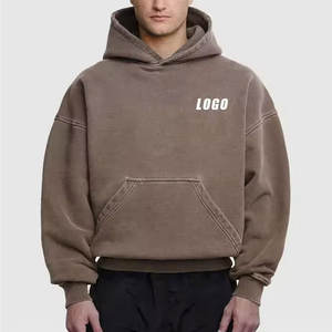 Sudaderas con Capucha de Diseño Popular, Lavado Ácido, 100% Algodón, Tela de Felpa, Tacto Suave, Alta Calidad, Transpirables, Ecológicas, Personalizadas, para Invierno - Product Image 1