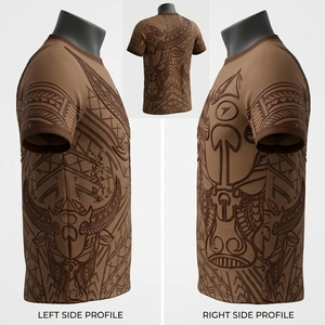 T-shirt à imprimé tribal, t-shirt graphique tribal, chemise décontractée tribal, vêtements tribaux unisexes, t-shirt graphique tendance, streetwear tribal, t-shirt tribal mod - Product Image 6