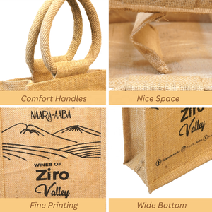 Bolsa de Yute Resistente y Ecológica para Botellas, Porta Botellas de Agua Reutilizable para Uso Diario - Product Image 4