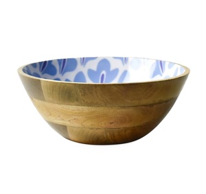 Tazón de madera duradero con acabado esmaltado resistente a los arañazos, diseñado para durar y mantener su brillo, al mejor precio. - Product Image 4