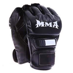 Guantes Profesionales de Boxeo MMA con Dedos Separados, de Cuero, para Entrenamiento y Combate, con Correa de Muñeca con Cierre de Gancho y Bucle, para Gimnasio, Artes Marciales, Unisex - Product Image 6