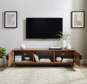Mueble de TV Moderno de Mediados de Siglo con Almacenamiento para Televisores de 65 Pulgadas o Más, Mueble de Salón con Soporte de Suelo - Product Image 3