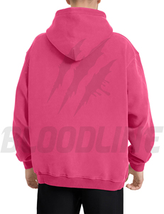 Sudadera con Capucha Unisex Bloodline, Amarilla, para Invierno, con Cierre, Corte Regular, Color Sólido, Informal, con Bolsillo Frontal, Forro Polar Transpirable - Product Image 3