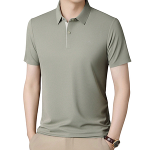 Polo de Rendimiento para Hombre, Color Verde Oliva, Manga Corta, Transpirable, de Secado Rápido, Ligero, Elástico, Informal, para Golf, Tenis, Oficina - Product Image 1