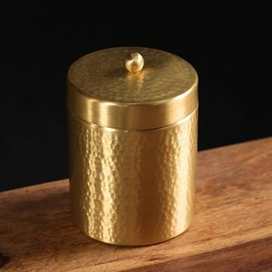 Brass Container Wholesale Price Decorative <b>Storage</b> <b>Jar</b> with Smooth Finish for Kitchen Spices Dry Fruits and <b>Storage</b> - Product Image 4