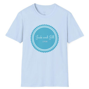 เสื้อยืดผู้หญิงลายแจ็คแอนด์จิล ปี 1938 สีชมพูพิมพ์ลาย ทรงปกติ ใส่ได้ทุกโอกาส ขายส่งสำหรับฤดูร้อน - Product Image 2