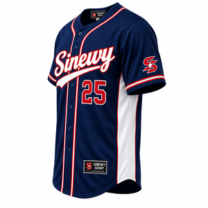 Maillot de baseball Sinewy Sport pour homme, manches courtes, personnalisé, sublimation, anti-transpiration, uniformes d'équipe, tailles adultes et jeunes - Product Image 2