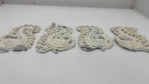 Décoration murale artisanale en fleurs de Sola mélangées à motif Paisley, écologique, en fleurs séchées naturelles pour la décoration intérieure. - Product Image 4