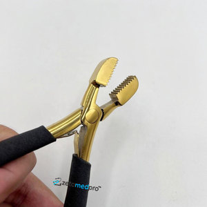Stainless Steel <b>Bead</b> Crusher Pliers for Hair <b>Extensions</b> Custom Logo Handheld Micro Nano Rings Crusher Black Gold Plier - Product Image 6