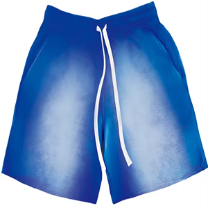 Shorts Streetwear 2026 100% Terylene Infroissable, Coton Lavé Effet Monkey, Motif Léopard Sublimé, Décoration de Poche, Personnalisable - Product Image 3