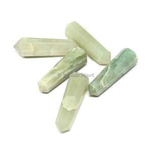 Vente en gros d'aventurine pêche à double terminaison Pierres précieuses Pointeurs fantaisie pour bijoux avec gravure de style amour Technique de sculpture - Product Image 6