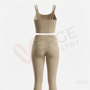 Conjunto de Yoga Transpirable Personalizado de Alta Calidad para Mujer, Diseño Sólido, Talla Grande, Impermeable, Ropa Deportiva para Gimnasio - Product Image 2