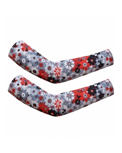 Mangas de compresión deportivas para mujer, color negro liso, transpirables, con protección UV, para baloncesto y ciclismo, personalizadas por OEM. - Product Image 5