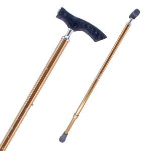 Bastón ligero ergonómico con patrón floral artístico, agarre suave y altura ajustable, producto para el cuidado de la salud - Product Image 5