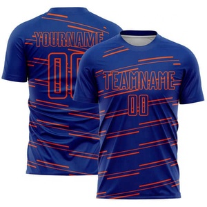 เสื้อฟุตบอลทีมขายส่งสุดฮิตสำหรับสโมสร ผ้าโพลีเอสเตอร์แห้งเร็ว พร้อมพิมพ์ชื่อ เบอร์ และโลโก้ บริการ OEM - Product Image 4