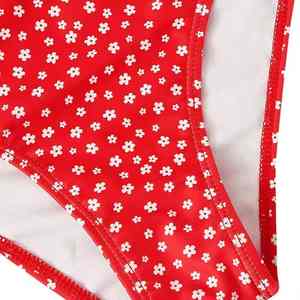 Conjunto de Bikini de 2 Piezas para Mujer, Cuello en V, Nailon y Algodón, Secado Rápido, Transpirable, Ecológico, Sexy, Ropa de Playa, OEM Personalizado - Product Image 6