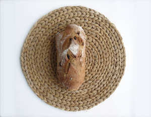 Salvamantel Redondo de Jacinto de Agua Hecho en Vietnam, 30cm, Hecho a Mano, Ecológico, Estilo Bohemio, Resistente al Calor y Anti-escaldaduras - Product Image 6