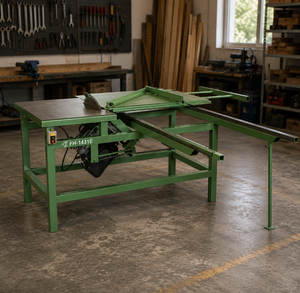 Sierra de Mesa Tayo FH-143E, Capacidad de Corte de 3 Pulgadas, Inclinación de 0-45 Grados, Máquina para Trabajar la Madera, 240V/415V, Vertical - Product Image 1