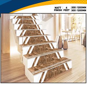 Premium Matte Finish Porcelain Step Riser Tiles 20mm 1200x300mm Non Slip Outdoor Stair Treads for Luxury Interior Projects - Product Image 2
