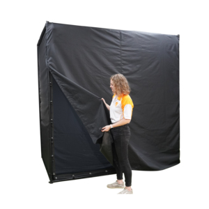 Matériel ignifuge, filet sans nœuds haute résistance, bord épaissi, résistant aux UV, noir, 3m*2.5m*1.5m, tapis de golf pour putting sportif - Product Image 1
