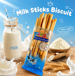 บิสกิตแท่งนมพิงโก้กรอบหวานพรีเมียม ขายดี 186 กรัม 9 ซอง/ถุง ไขมันต่ำ คาร์โบไฮเดรตต่ำ โซเดียมต่ำ โรลลิ่ง ลิบรา - Product Image 3