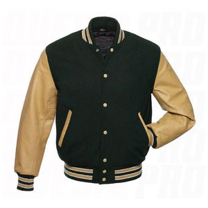 Veste varsity pour homme, bleu marine, manches en cuir PU, boutons sur le devant, style décontracté, longueur normale, col rabattu, respirante - Product Image 6