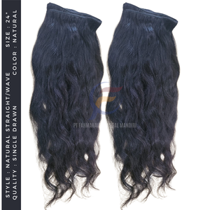 100% extensions de cheveux de trame Remy vierges droites naturelles alignement des cuticules sans enchevêtrement pas de pertes de cheveux naturels Style de vague naturelle - Product Image 2
