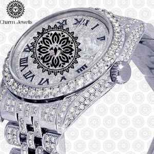 Charm_Jewells Luxury Stainless Steel <b>Watch</b> <b>Case</b> Mechanical Movement Luminous Auto Date 10 Bar Water Resistant Folding Clasp - Product Image 2